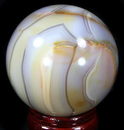 Polished Brazilian Agate Sphere #37511